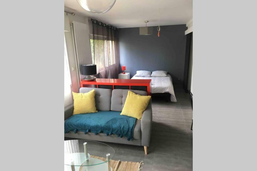 Bel Appartement En Rez De Jardin, 10Min Centre Et 300M Quais De Seine Wifi Rouen Esterno foto